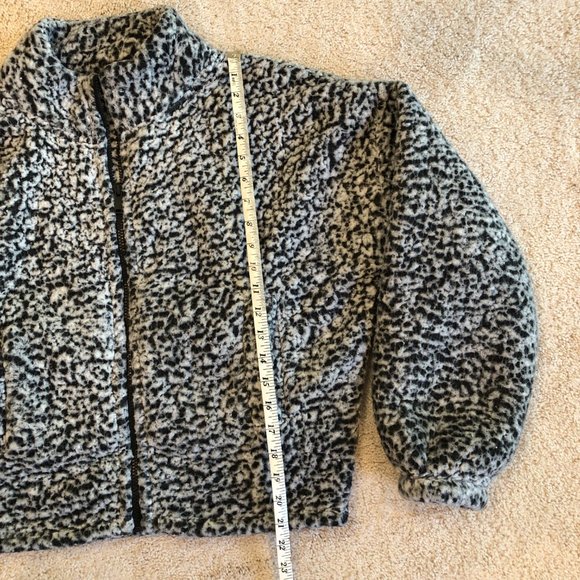 NWOT Express One Eleven Women's Sherpa Fleece Full Zip Up Jacket Coat Sweatshirt - Picture 13 of 15